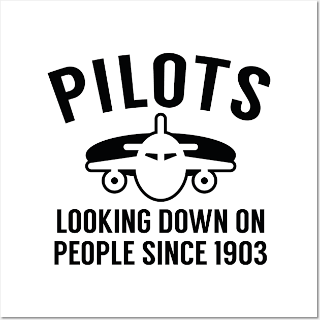 Pilots Looking Down Wall Art by VectorPlanet